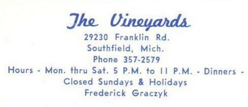 The Vineyards - Vintage Postcard (newer photo)